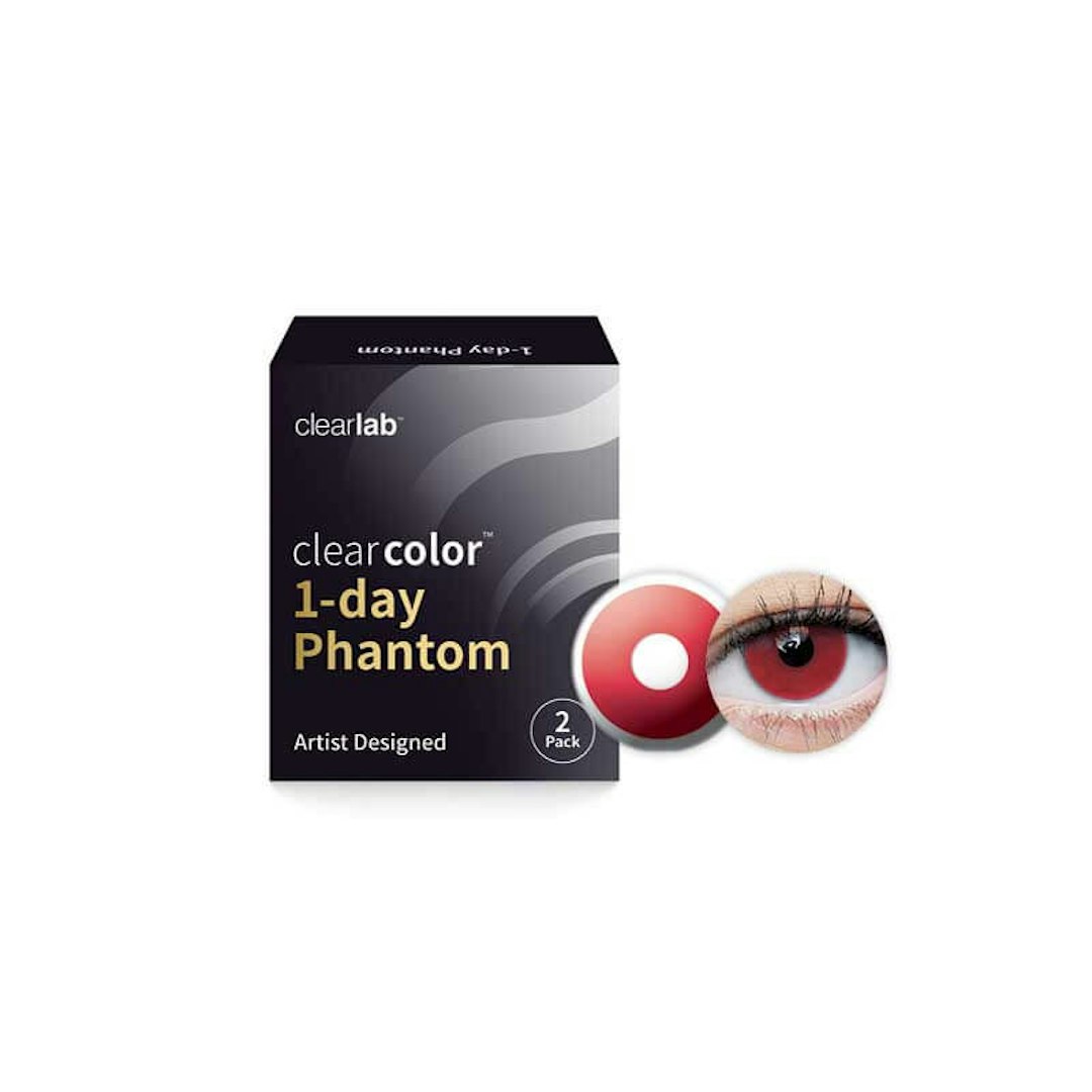 Clearcolor 1-Day Phantom Red Vampire Kleurlenzen Daglenzen