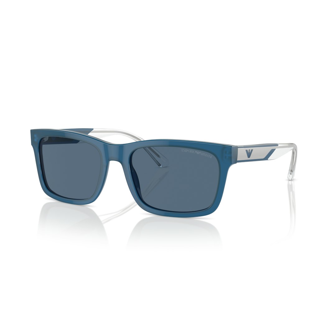 Emporio Armani EA4224 Heren - Rechthoekig Transparant Blauw