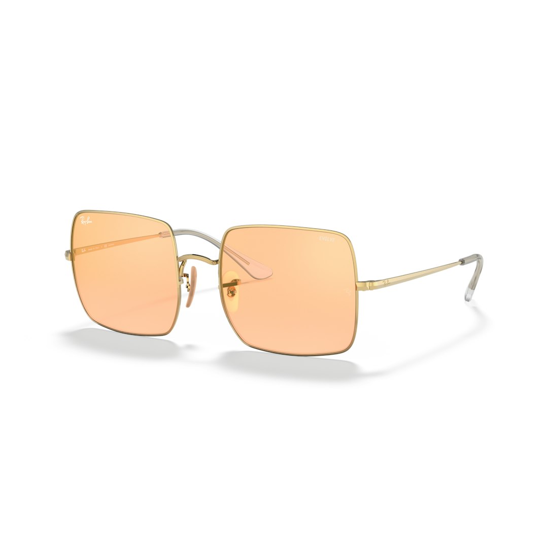 Ray-Ban Square RB1971 Dames - Vierkant Goud Spiegel glazen