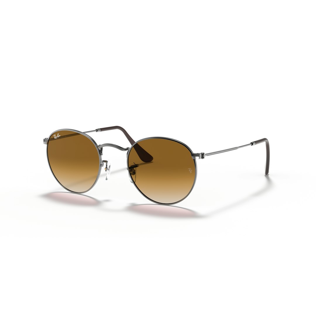 Ray-Ban Round Flat RB3447N Heren - Rond Grijs