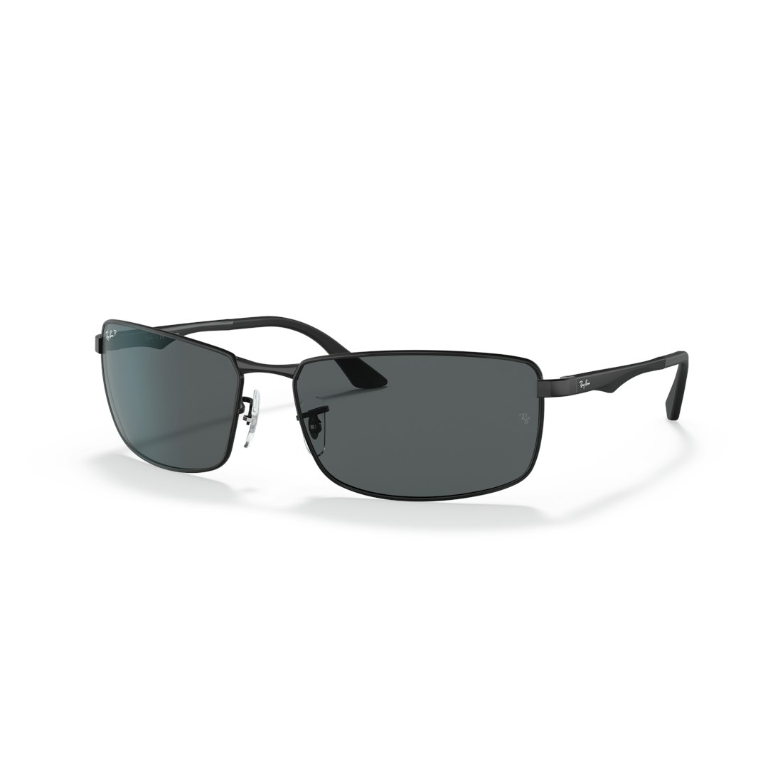 Ray-Ban RB3498 Heren - Rechthoekig Zwart