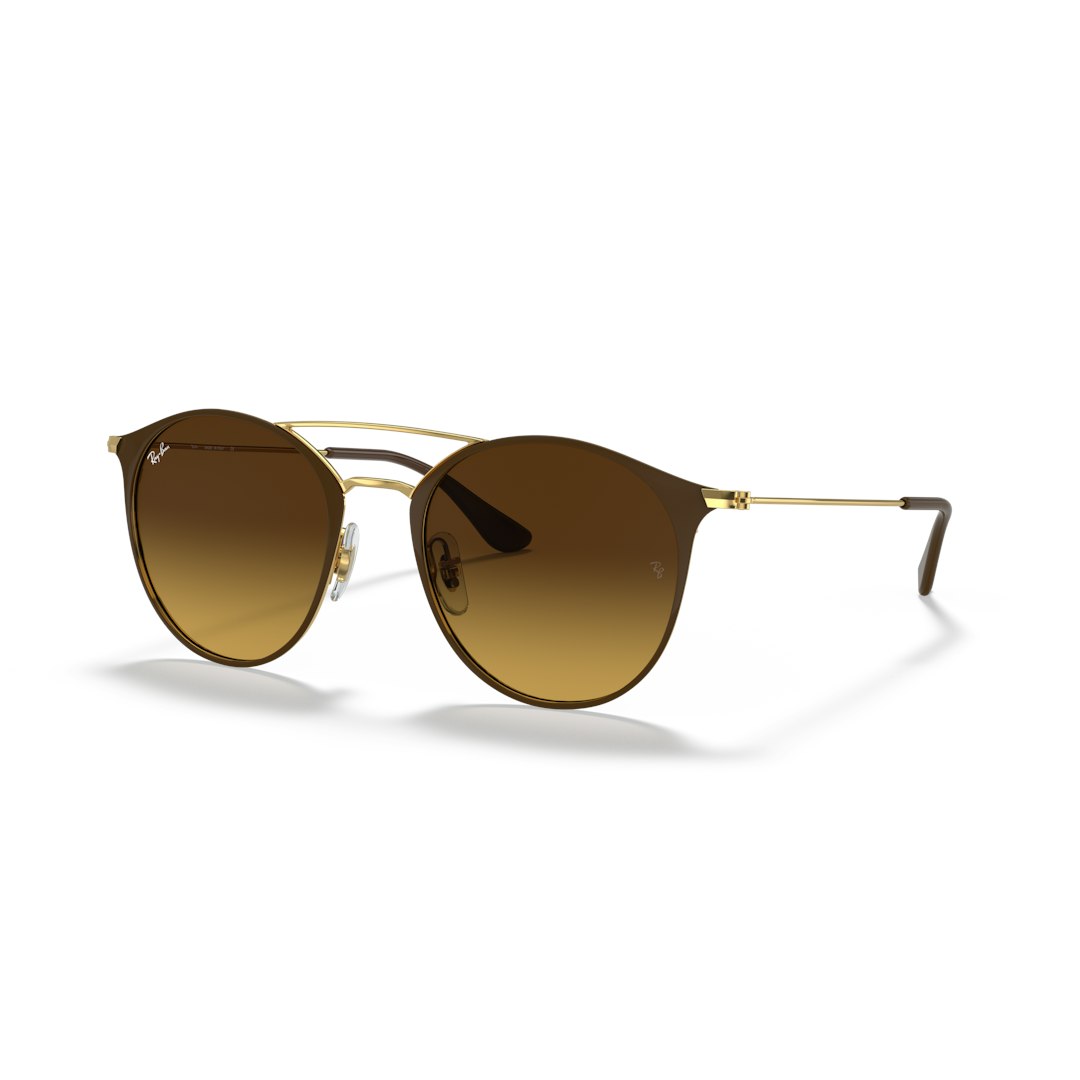 Ray-Ban RB3546 - Rond Bruin Goud