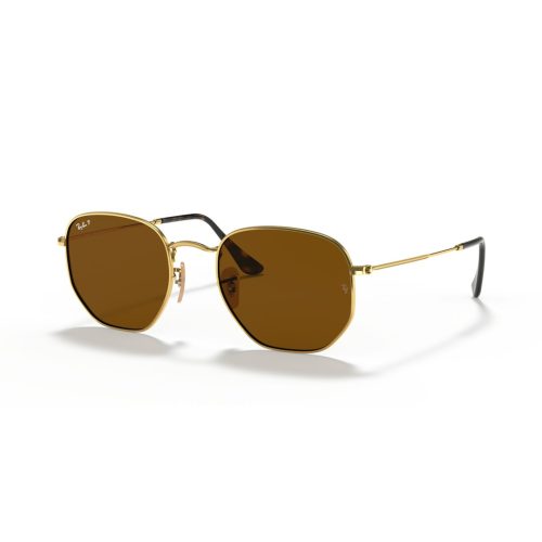 Ray-Ban Hexagonal Flat RB3548N - Hoekig Goud Polarized glazen