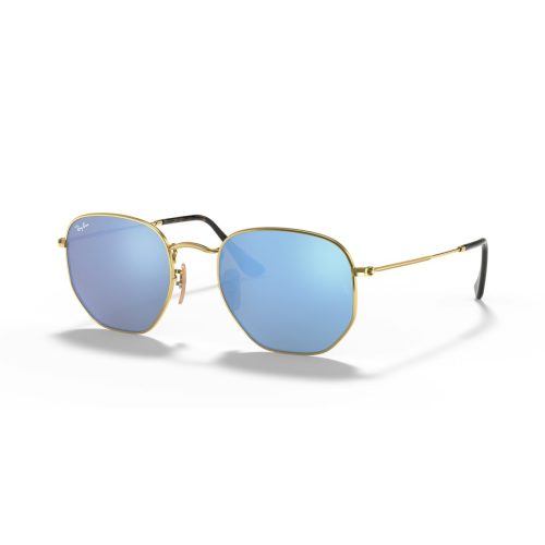 Ray-Ban Hexagonal Flat Lenses RB3548N - Hoekig Goud Polarized & Spiegel glazen