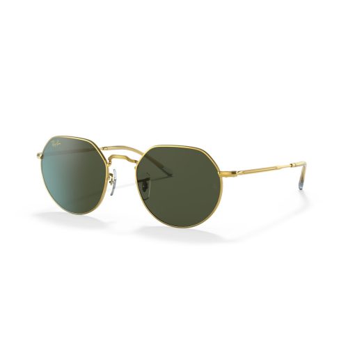 Ray-Ban Jack RB3565 - Hoekig Goud Polarized glazen