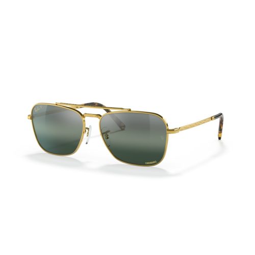 Ray-Ban New Caravan RB3636 - Vierkant Goud Polarized glazen