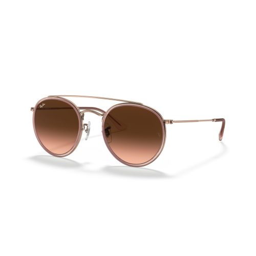 Ray-Ban Round Double Bridge RB3647N - Rond Roze