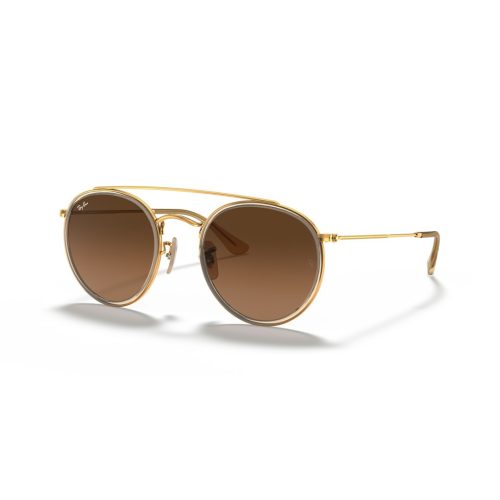 Ray-Ban Round Double Bridge RB3647N - Rond Goud