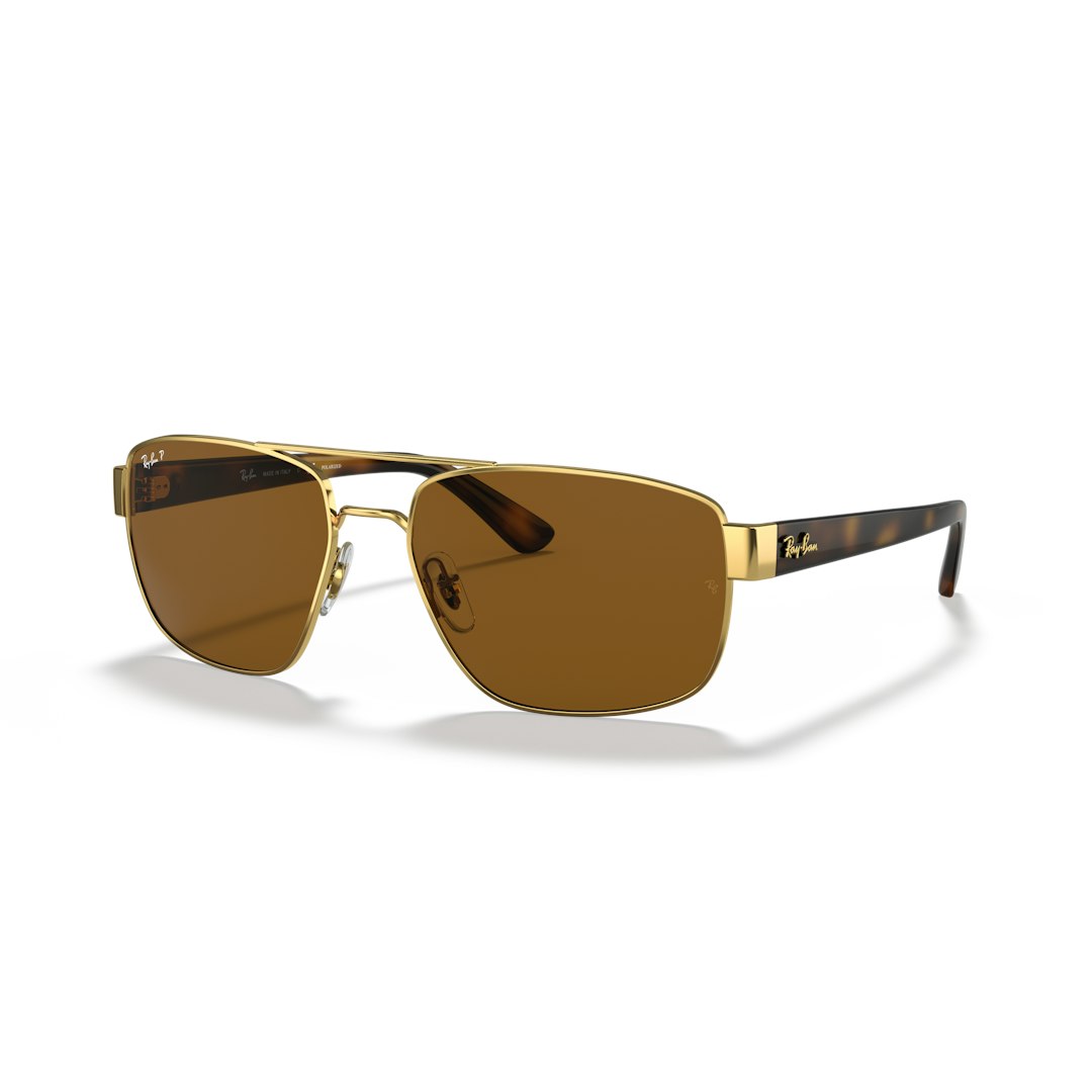 Ray-Ban RB3663 Heren - Rechthoekig Goud