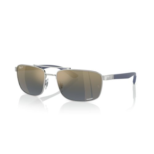 Ray-Ban Chromance RB3737CH - Rechthoekig Zilver Polarized & Spiegel glazen