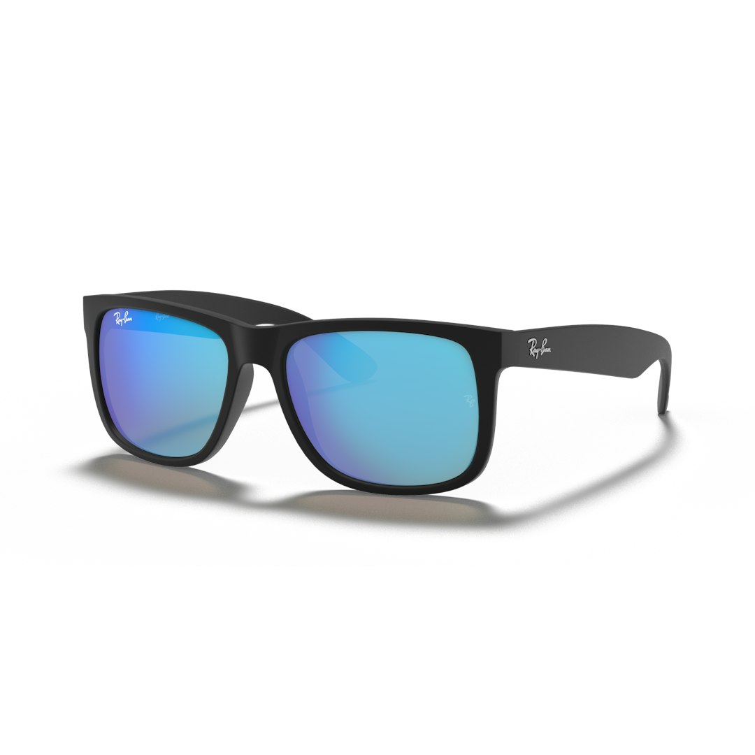 Ray-Ban Justin Color Mix RB4165 Heren - Rechthoekig Zwart Spiegel glazen