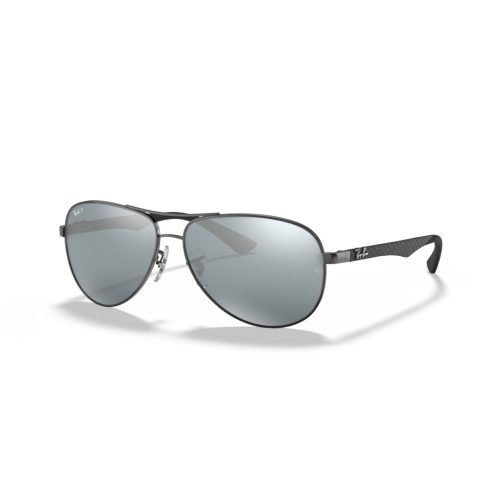 Ray-Ban Carbon Fibre RB8313 Heren - Piloot Grijs Polarized & Spiegel glazen