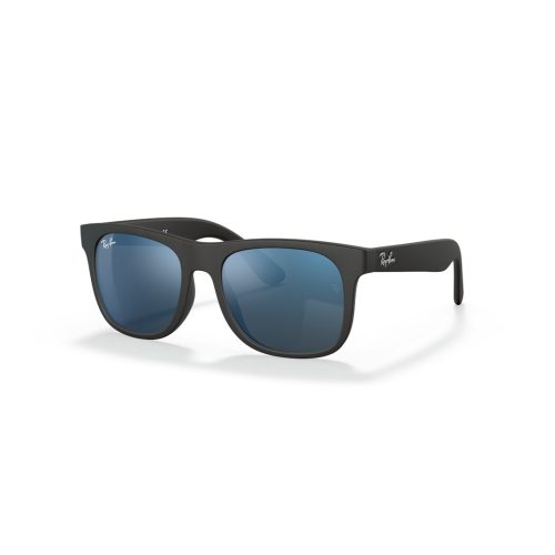 Ray-Ban Junior Justin RJ9069S - Rechthoekig Zwart Spiegel glazen