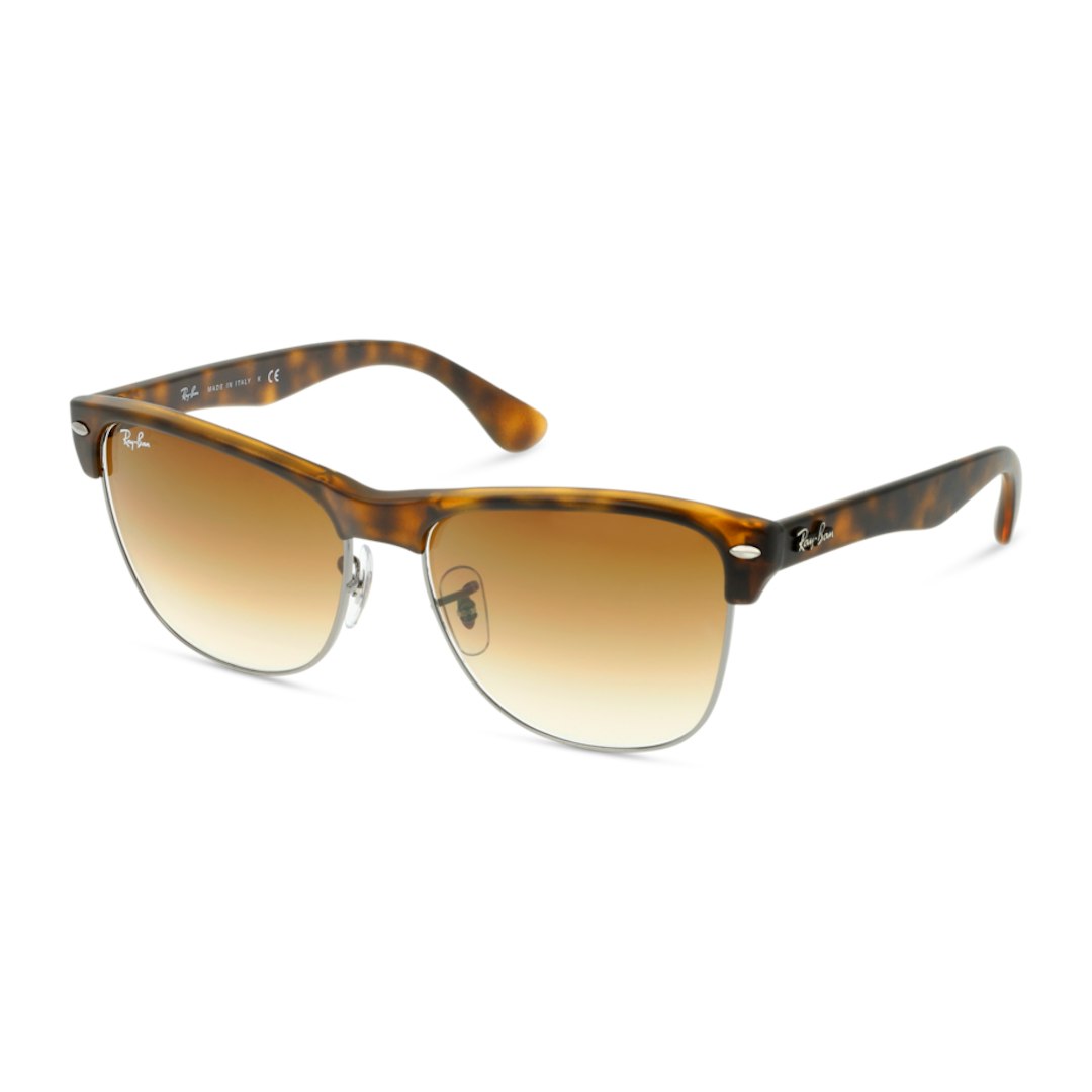 Ray-Ban Clubmaster Oversized RB4175 Heren - Vierkant Zilver Bruin