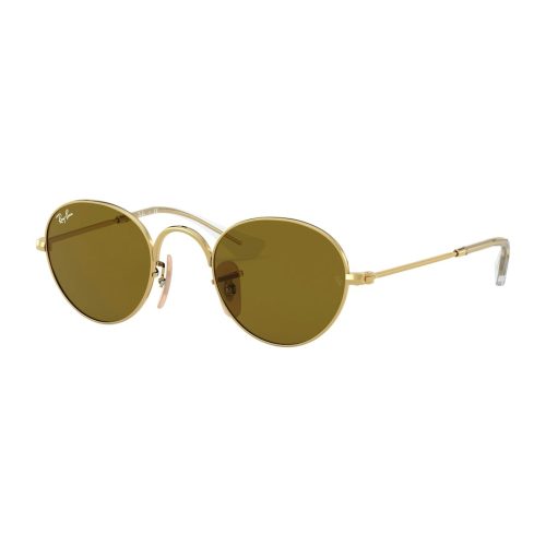 Ray-Ban Junior RJ9537S - Rond Goud Zilver Polarized glazen