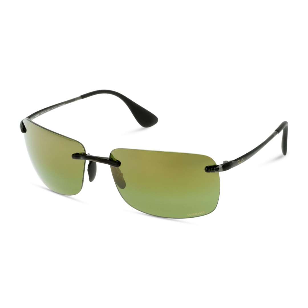 Ray-Ban Chromance RB4255 Heren - Rechthoekig Zwart Polarized & Spiegel glazen