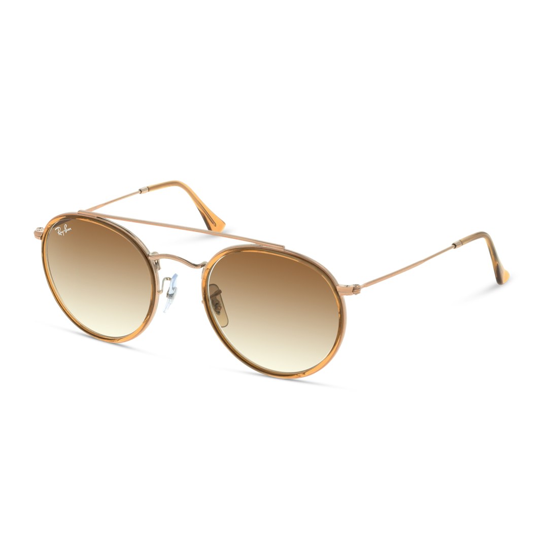 Ray-Ban Round Double Bridge RB3647N - Rond Zilver