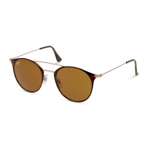 Ray-Ban RB3546 - Rond Goud Bruin