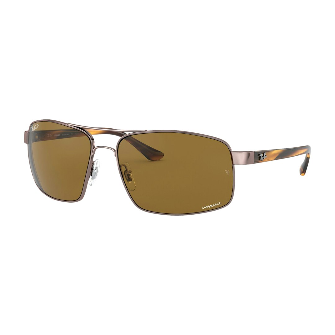 Ray-Ban Chromance RB3604CH Heren - Vierkant Bruin Polarized glazen