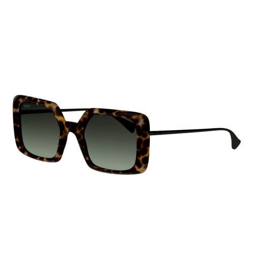 Unofficial UO6166 Dames - Rechthoekig Havana Polarized glazen