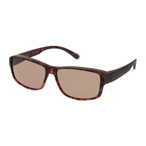 GV Library SOBM85 Heren - Rechthoekig Havana Polarized glazen